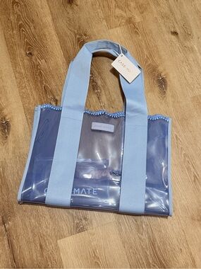NWT Case-Mate Jelly Tote Carolina Blue Crochet Wave